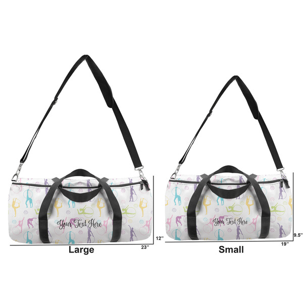 Gymnastics with Name/Text Duffle Bag Small and Large