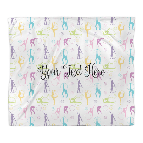 Gymnastics with Name/Text Duvet Cover - King - Front