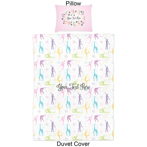 Gymnastics with Name/Text Duvet Cover Set - Twin - Approval
