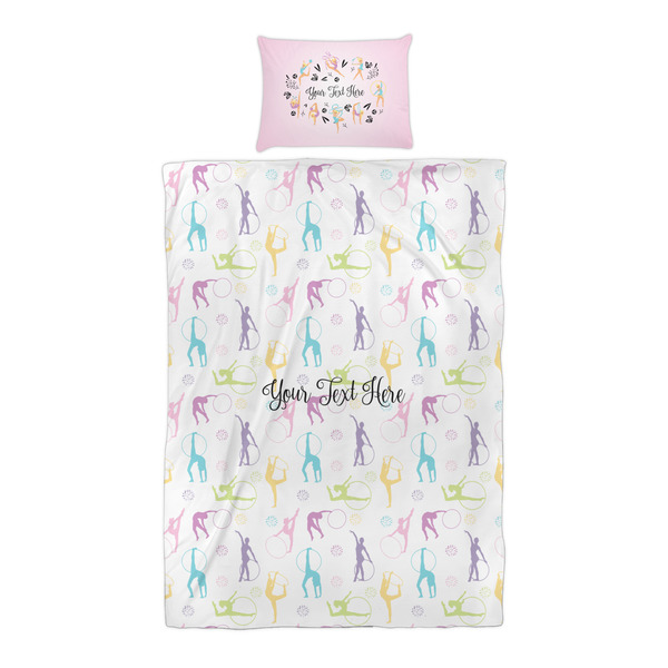 Gymnastics with Name/Text Duvet Cover Set - Twin XL - Alt Approval