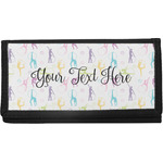 Gymnastics with Name/Text Canvas Checkbook Cover (Personalized)