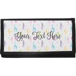 Gymnastics with Name/Text Canvas Checkbook Cover (Personalized)