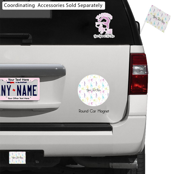 Gymnastics with Name/Text Exterior Car Accessories