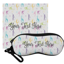 Gymnastics with Name/Text Eyeglass Case & Cloth (Personalized)