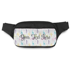 Gymnastics with Name/Text Fanny Pack - Modern Style