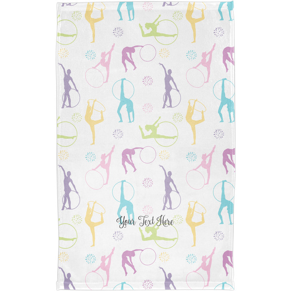 Gymnastics with Name/Text Finger Tip Towel - Full View