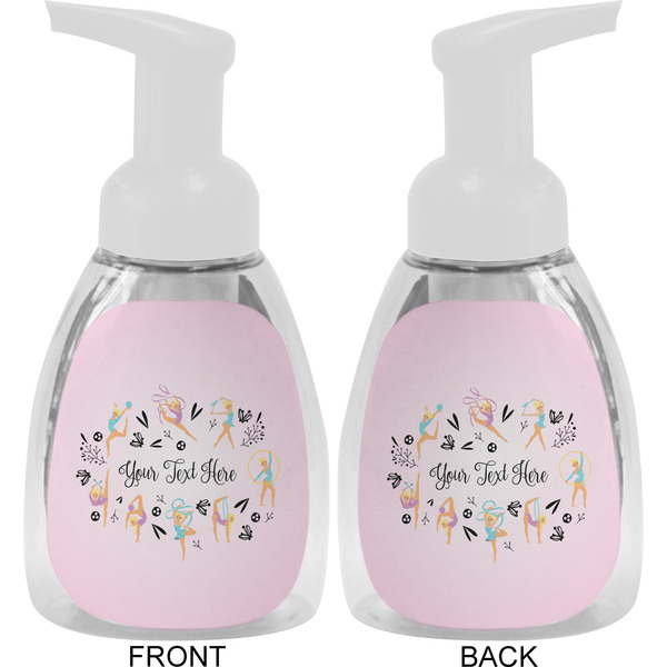 Gymnastics with Name/Text Foam Soap Bottle Approval - White