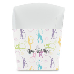 Gymnastics with Name/Text French Fry Favor Boxes