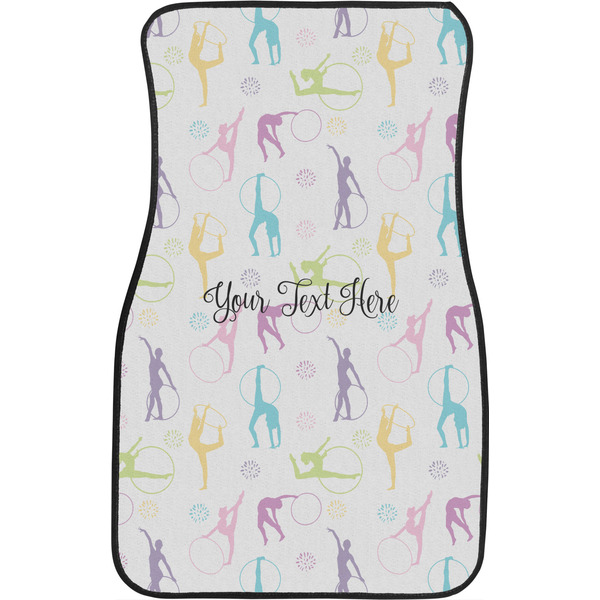Gymnastics with Name/Text Front Seat Car Mat