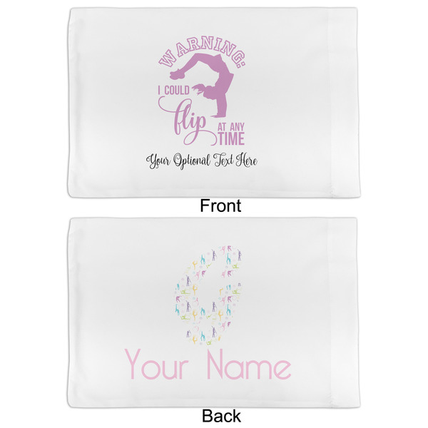 Gymnastics with Name/Text Full Pillow Case - APPROVAL (partial print)