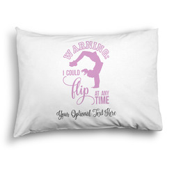 Gymnastics with Name/Text Pillow Case - Standard - Graphic