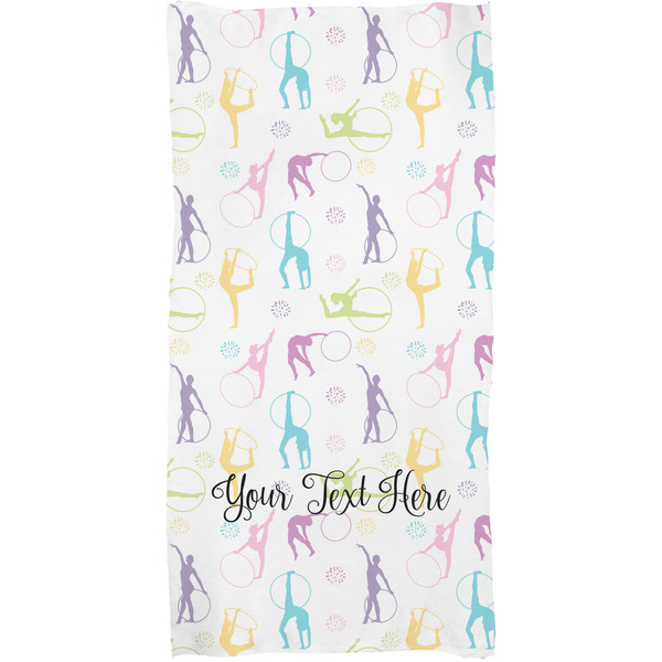 Gymnastics with Name/Text Full Sized Bath Towel - Apvl