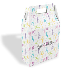 Gymnastics with Name/Text Gable Favor Box
