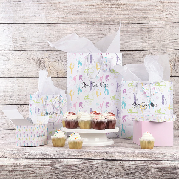 Gymnastics with Name/Text Gift Bags - In Context