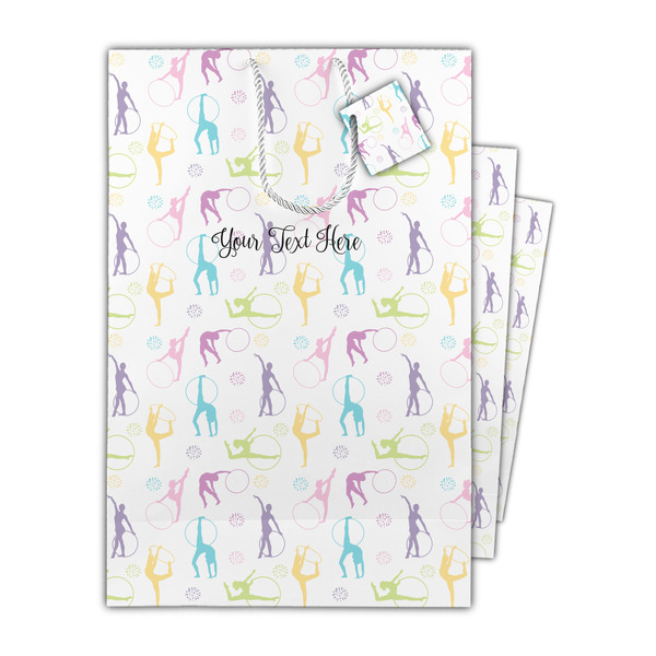 Gymnastics with Name/Text Gift Bags - Parent/Main