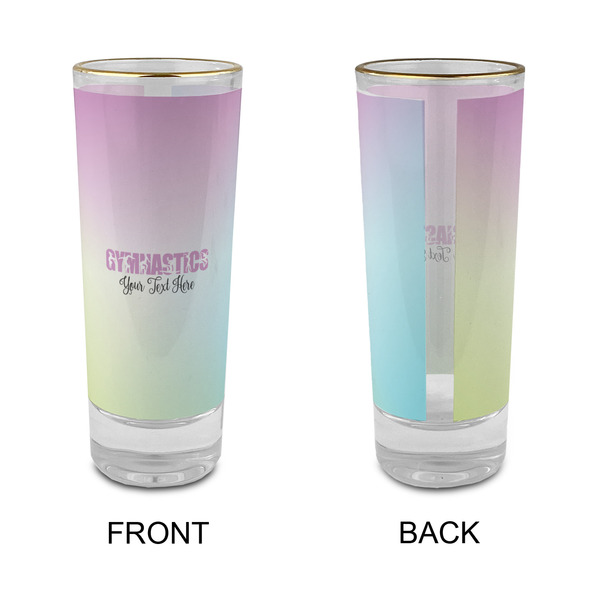 Gymnastics with Name/Text Glass Shot Glass - 2 oz - Single - APPROVAL