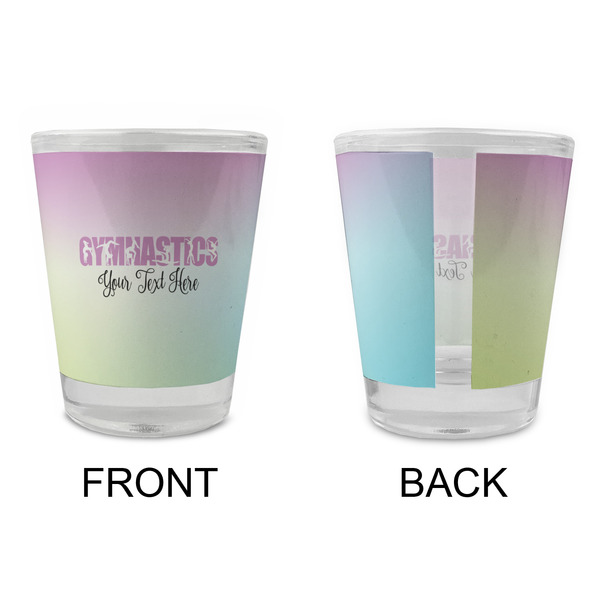 Gymnastics with Name/Text Glass Shot Glass - Standard - APPROVAL
