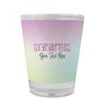Gymnastics with Name/Text Glass Shot Glass - 1.5 oz - Single