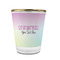 Gymnastics with Name/Text Glass Shot Glass - 1.5 oz - with Gold Rim - Single