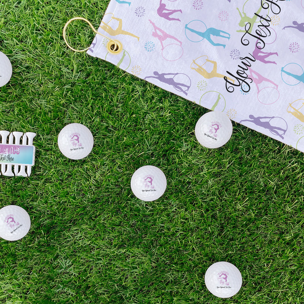 Gymnastics with Name/Text Golf Balls - Generic - Set of 12 - LIFESTYLE