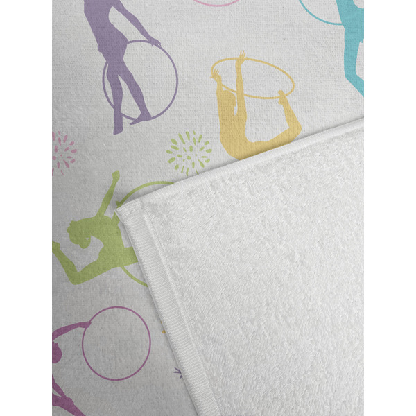Gymnastics with Name/Text Golf Towel - Detail