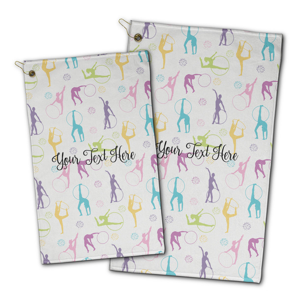 Gymnastics with Name/Text Golf Towel - PARENT (small and large)