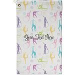 Gymnastics with Name/Text Golf Towel - Poly-Cotton Blend - Small