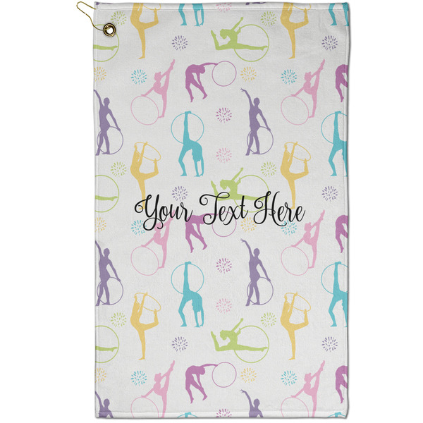 Custom Gymnastics with Name/Text Golf Towel - Poly-Cotton Blend - Small