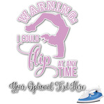 Gymnastics with Name/Text Graphic Iron On Transfer (Personalized)