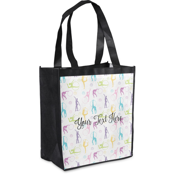 Custom Gymnastics with Name/Text Grocery Bag (Personalized)