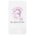 Gymnastics with Name/Text Guest Towels - Full Color