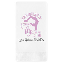 Gymnastics with Name/Text Guest Towels - Full Color