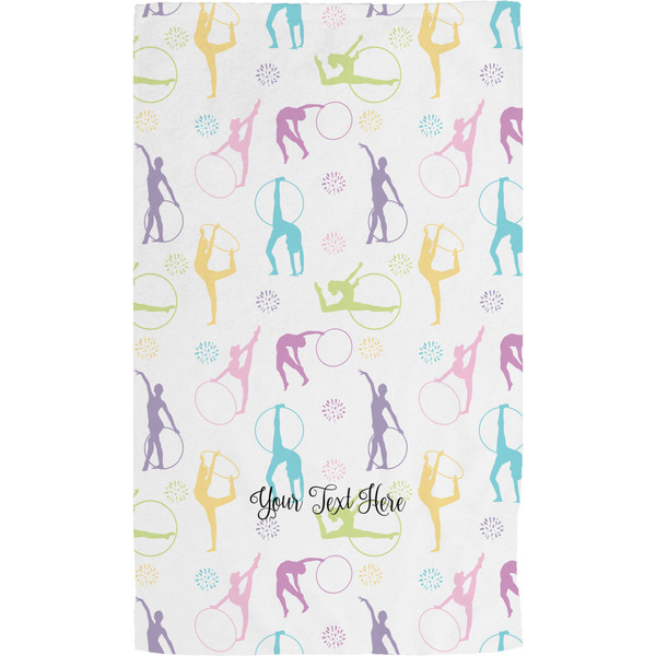 Gymnastics with Name/Text Hand Towel (Personalized) Full