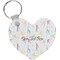 Gymnastics with Name/Text Heart Keychain (Personalized)