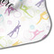 Gymnastics with Name/Text Hooded Baby Towel- Detail Corner
