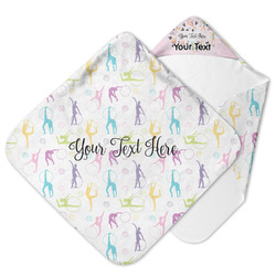 Gymnastics with Name/Text Hooded Baby Towel (Personalized)