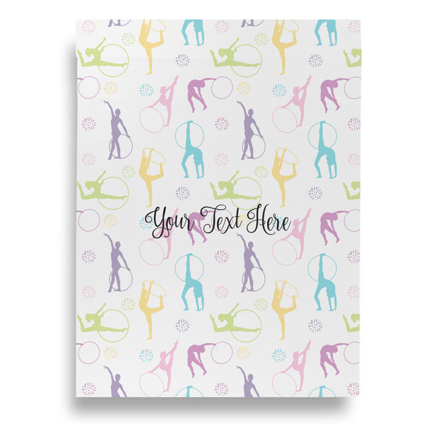 Gymnastics with Name/Text House Flags - Double Sided - FRONT
