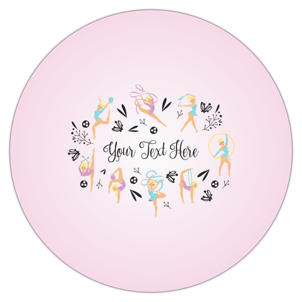 Gymnastics with Name/Text Icing Circle - Large - Single