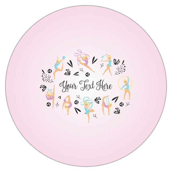 Gymnastics with Name/Text Icing Circle - Medium - Single