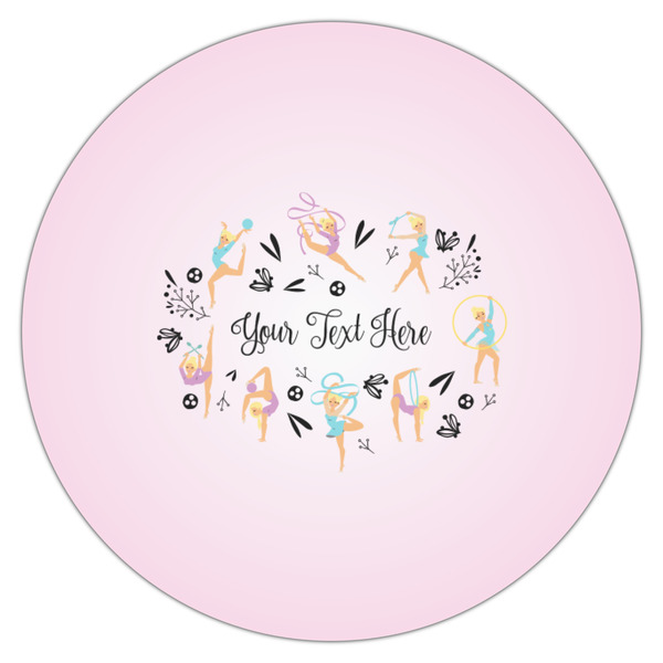 Gymnastics with Name/Text Icing Circle - Small - Single