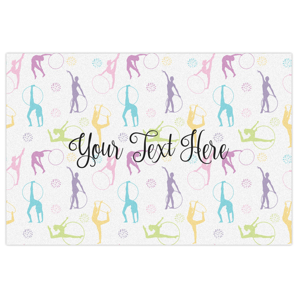 Gymnastics with Name/Text Indoor / Outdoor Rug - 2'x3' - Front Flat