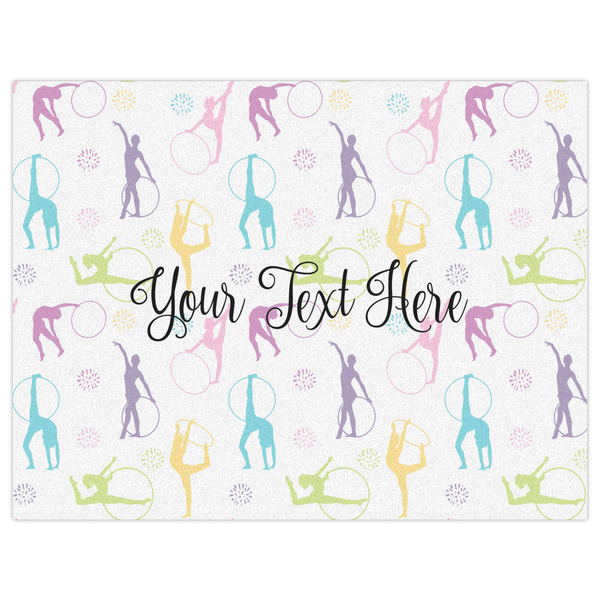 Gymnastics with Name/Text Indoor / Outdoor Rug - 6'x8' - Front Flat