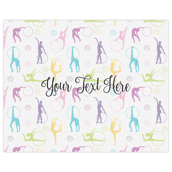 Gymnastics with Name/Text Indoor / Outdoor Rug - 8'x10' - Front Flat