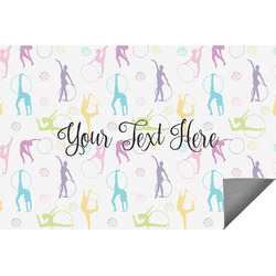 Gymnastics with Name/Text Indoor / Outdoor Rug - 5'x8' (Personalized)