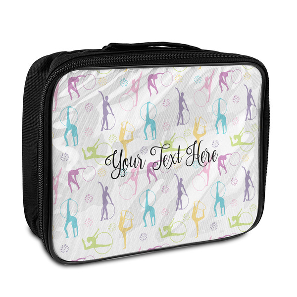 Custom Gymnastics with Name/Text Insulated Lunch Bag (Personalized)