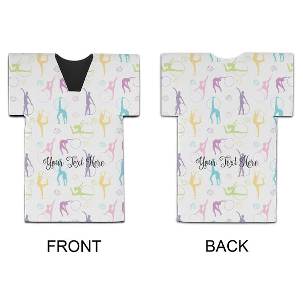 Gymnastics with Name/Text Jersey Bottle Cooler - APPROVAL