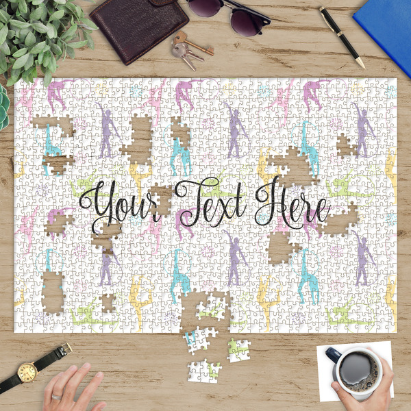 Gymnastics with Name/Text Jigsaw Puzzle 1014 Piece - In Context