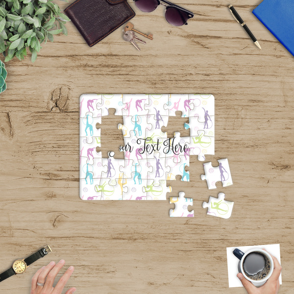 Gymnastics with Name/Text Jigsaw Puzzle 30 Piece - In Context