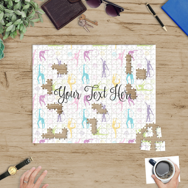 Gymnastics with Name/Text Jigsaw Puzzle 500 Piece - In Context