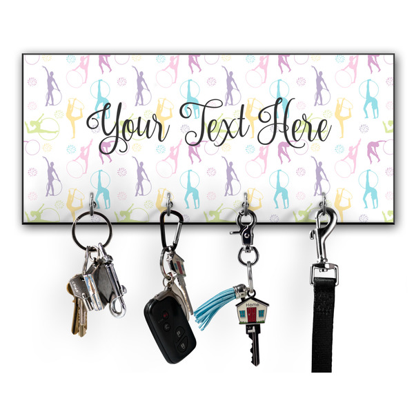 Custom Gymnastics with Name/Text Key Hanger w/ 4 Hooks